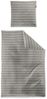 Irisette Easy Soft-Seersucker Bettwäsche 135x200 Streifen beige weiß 8548-80 Bild 2