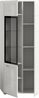 Vitrine (B/H/T: 60x160x34 cm) in weiß hochglanz tiefzieh Bild 3