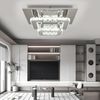 oyajia Deckenleuchte Moderne Kristall LED Deckenlampen, 12W Luxus Mini Kronleuchter, LED fest integriert, Tageslichtweiß, 20x20x10cm Quadrat Deckenleuchte für Wohnzimmer Küche Flur Badezimmer Bild 4