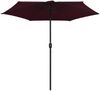 vidaXL Sonnenschirm mit Aluminium-Mast 270x246 cm Bordeauxrot 47348 Bild 3