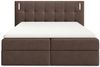 Boxspringbett Schlafzimmerbett MARTIM 120x200cm in Stoff Fresh Braun Bild 3