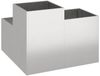 vidaXL Gartenblumentopf Silber 80 x 80 x 60 cm Edelstahl 865859 Bild 5