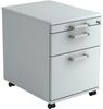 Rollcontainer AC20 58cm, 1 Schub, 1 HR, Schloss, CE Grau Bild 2