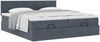 vidaXL Ottoman-Bett mit Matratzen Dunkelgrau 180x200 cm Samt 3312075 Bild 5