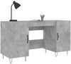 vidaXL Schreibtisch Betongrau 140x50x75 cm Holzwerkstoff 829544 Bild 3