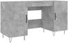 vidaXL Schreibtisch Betongrau 140x50x75 cm Holzwerkstoff 829544 Bild 2