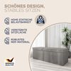 CASARIA® Faltbare Sitztruhe mit Stauraum Leinenoptik Grau XL Bild 3