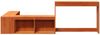 vidaXL Nachttisch mit Schreibtisch Wachsbraun 222x122x75 cm Massivholz 855755 Bild 4