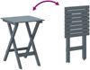 vidaXL Schaukelstühle 2 Stk. mit Klapptisch Grau Massivholz Pappel 3281593 Bild 5
