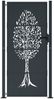 vidaXL Gartentor Anthrazit 100x175 cm Stahl Baum-Design 153158 Bild 3