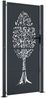 vidaXL Gartentor Anthrazit 100x175 cm Stahl Baum-Design 153158 Bild 2
