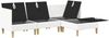 vidaXL Modular Sofa Set mit Stauraum 4 pcs Weiß Stoff 3413720 Bild 4