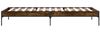 vidaXL Bettgestell Räuchereiche 90x200 cm Holzwerkstoff und Metall 845033 Bild 5