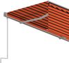 vidaXL Gelenkarmmarkise Automatisch mit Jalousie 4,5x3 m Orange & Braun Bild 5