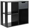 COSTWAY Bücherregal Beistelltisch, mit Schubalde & Fächern, 60x30x52cm Bild 4