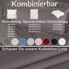 Kisska Kissenbezug LUNA Kissenüberzug Sofakissenbezug Kopfkissenbezug, (1 Stück), Atmungsaktiv, aus Baumwolle 50x30 Dunkelgrau Bild 3