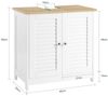 SoBuy FRG237-WN Waschbeckenunterschrank, MDF, Lackiert, Weiß, 60 x 59 x 35 cm Bild 3