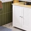 SoBuy FRG237-WN Waschbeckenunterschrank, MDF, Lackiert, Weiß, 60 x 59 x 35 cm Bild 5