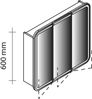 Lanzet M9 Spiegelschrank 80 cm mit umlaufender LED-Beleuchtung, Grau Bild 2