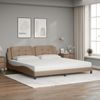 vidaXL Bett mit Matratze "Zadar" Cappuccino-Braun 200x200 cm Kunstleder 3208891 Bild 3