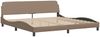vidaXL Bett mit Matratze "Zadar" Cappuccino-Braun 200x200 cm Kunstleder 3208891 Bild 4