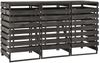 vidaXL Mülltonnenbox für 3 Tonnen 210x75x121 cm Kiefer Massivholz 315412 Bild 2