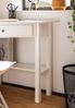 Eckschreibtisch 76x76x76,5 cm Weiß mit Schublade Homeoffice Computertisch Stauraum Bild 4