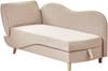 Chaiselongue Leinenoptik hellbraun mit Bettkasten linksseitig MERI II Bild 5