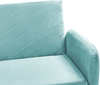 Schlafsofa SENJA Hellblau Samtstoff Bild 4