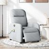 vidaXL Massagesessel Elektrisch Hellgrau Stoff 3302962 Bild 2