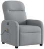 vidaXL Massagesessel Elektrisch Hellgrau Stoff 3302962 Bild 4