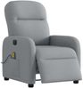 vidaXL Massagesessel Elektrisch Hellgrau Stoff 3302962 Bild 3