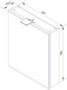 Fackelmann LIMA LED Spiegelschrank 60 cm, Weiß Bild 3