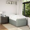 vidaXL Boxspringbett mit Matratze Hellgrau 90x200 cm Samt 3285614 Bild 3