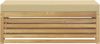 vidaXL Outdoor Hocker Bank Weiß 115 x 43 x 45 cm Massivholz Akazie 901695 Bild 3