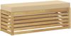 vidaXL Outdoor Hocker Bank Weiß 115 x 43 x 45 cm Massivholz Akazie 901695 Bild 2