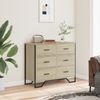 vidaXL Kommode Sonoma-Eiche 91x35,5x74,5 cm Holzwerkstoff 3295303 Bild 3