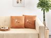 Dekokissen 2er Set MARIGOLD 45 x 45 cm Orange Ohne Muster Bild 3
