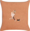 Dekokissen 2er Set MARIGOLD 45 x 45 cm Orange Ohne Muster Bild 4