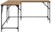 vidaXL Schreibtisch Artisan-Eiche 149 x 149 x 75 cm Holzwerkstoff 882863 Bild 5