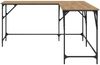 vidaXL Schreibtisch Artisan-Eiche 149 x 149 x 75 cm Holzwerkstoff 882863 Bild 4