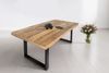 Esstisch Mango Massiv naturfarben 280 x 100 cm U-Gestell schwarz RIO 134878380 Bild 3
