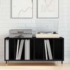 vidaXL Schallplattenschrank Schwarz Eichen-Optik 100 x 38 x 48 cm 862901 Bild 4