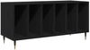 vidaXL Schallplattenschrank Schwarz Eichen-Optik 100 x 38 x 48 cm 862901 Bild 2