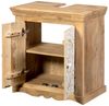 Waschbeckenunterschrank 65x68cm 'Tibet' Mango natur & weiß antik Bild 2