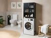 Badezimmerschrank OKARCHE Bambus 63 cm Schwarz Bild 3