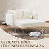 Moderne Stil Sessel, verstellbare Rückenlehne Sessel Liegestuhl, Klappsofa Stuhl, geeignet für Wohnzimmer Schlafzimmer Studie Zimmer, Reaktionär Bild 4