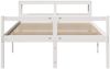 vidaXL Seniorenbett mit Kopfteil ohne Matratze Weiß 120x190 cm 3305854 Bild 4