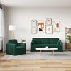 vidaXL Sofa Set 2 pcs Dunkelgrün 198 x 78 x 80 cm Samt 3407597 Bild 3