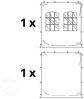 3x3 m Faltpavillon, PREMIUM Stahl 40mm, Seitenteile mit Sprossenfenstern, dunkelgrün Bild 3